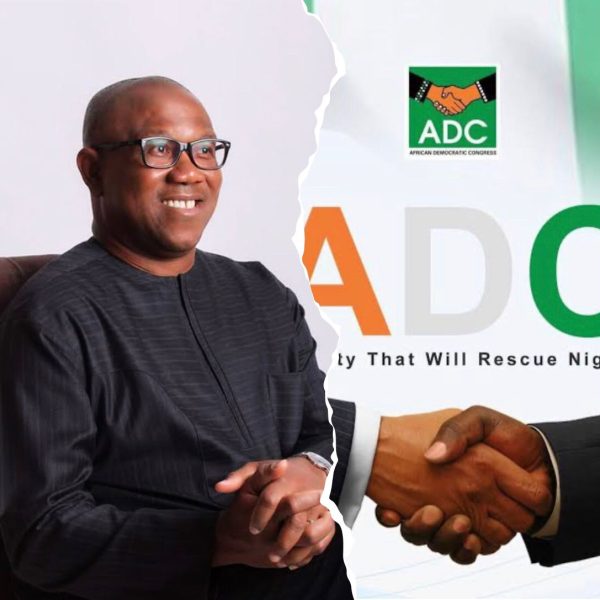 “Peter Obi, former Labour Party presidential candidate, now in alliance with the African Democratic Congress (ADC) ahead of Nigeria’s 2027 elections.”