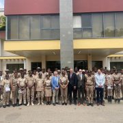 Group photo of Nigeria Immigration Service officers and officials from the Netherlands Ministry of Justice during the certification of Batches 6 and 7 of the Hostmanship Train-the-Trainer programme, with a new cohort selected for training in the Netherlands.