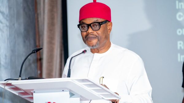 Uche Nnaji, Nigeria’s Minister of Innovation, Science and Technology, during a public appearance before his resignation over certificate forgery allegations.